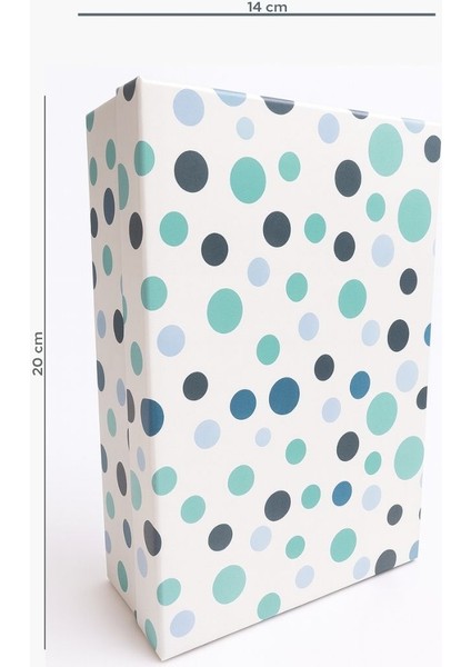 Mavi Puantiyeli 3'lü Matruşka Hediye Kutu Seti modelleri