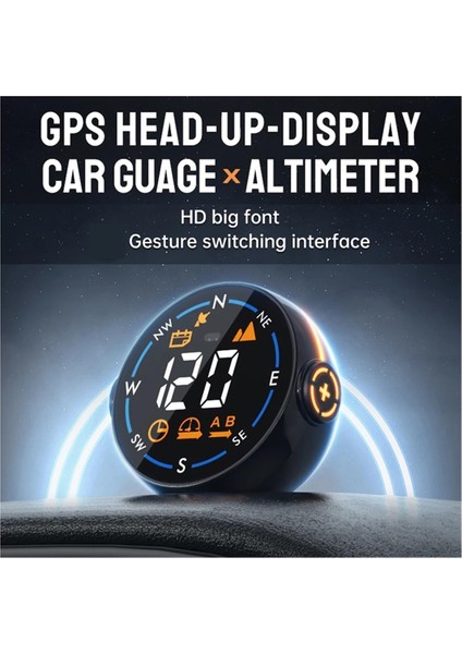 Araba Head-Up Display Gps Akıllı Metre Hız Göstergesi Akıllı Hareket Algılama Altimetre Tüm Arabalar Için Uygundur (Yurt Dışından) indirimleri