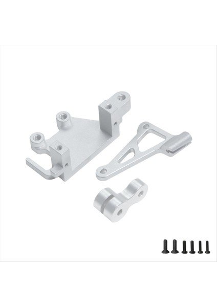 Kaliper Servo Montaj Servo Braketi LOS261013 Losı 1/4 Promoto-Mx Motosiklet LOS06000 LOS06002 Gümüş (Yurt Dışından)