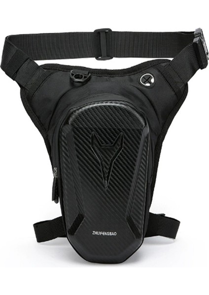 Zhuıfengbao Motosiklet Bacak Çantası Şövalye Bel Çantası Bisiklet Crossbody Bel Çantaları Ayarlanabilir Su Geçirmez Moto Bacak Çantası (Yurt Dışından)