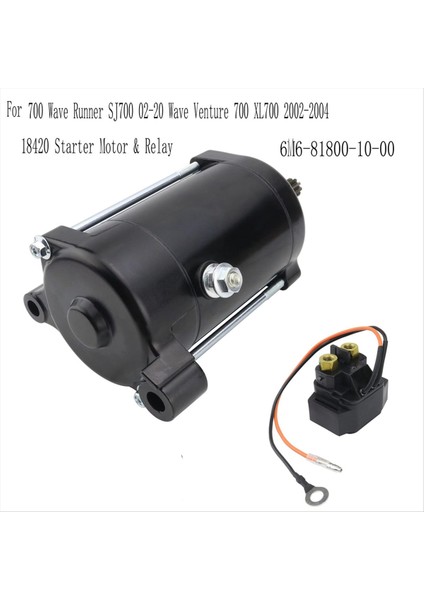 18420 Marş Motoru Röle Yamaha Süper Jet 700 Dalga Koşucu SJ700 02-20 Dalga Girişim 700 XL700 02-04 6M6-81800-10-00 (Yurt Dışından) indirimleri
