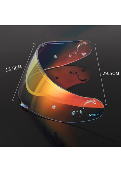 Motosiklet Kaskı Revo Lens Kask Vizörü Aksesuarları Gt-Aır Gt-Aır2 Kask Için Kask Ön Camı Lensi Şeffaf Revo Kırmızı (Yurt Dışından) fırsatları