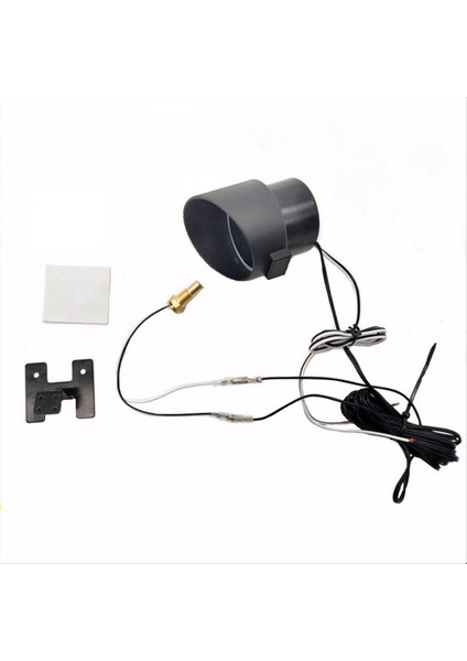 2 In 1 12 V 24 V Yuvarlak LED Dijital Araç Kamyon Su Sıcaklığı Göstergesi Sıcaklık Sensörü Temperatura Moto Gerilim Metre Kırmızı (Yurt Dışından) modelleri