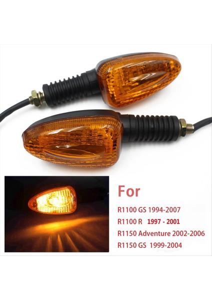 Motosiklet Ön ve Arka Dönüş Sinyal Işığı Göstergesi Flaşör Bmw R1100GS 1994-2007 R1100R 1997-2001, A (Yurt Dışından) fiyatları