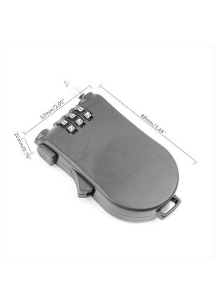 Evrensel Motosiklet Kask Şifreli Kilit Teleskopik Tel Halat Kablo Anti-Hırsızlık Emniyet Kilidi Bavul Kask Gri (Yurt Dışından) modelleri