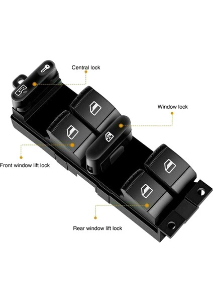 Volkswagen Golf Jetta Bora Passat B5 Seat Leon Mk4 Skoda Octavia Fabia Için Yeni Pencere Ana Anahtar Düğmesi 1J4959857A (Yurt Dışından) fiyatları
