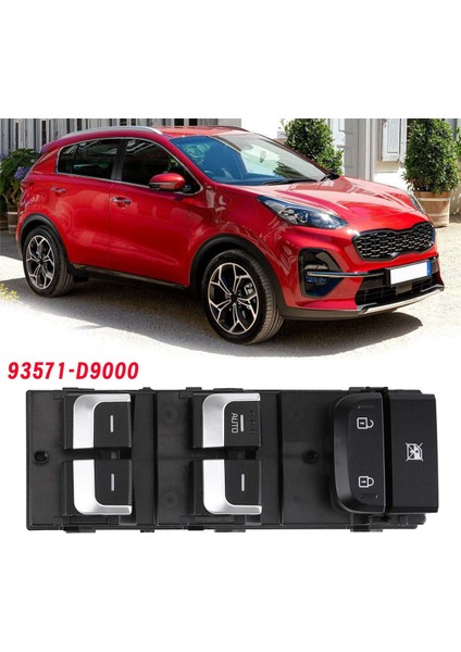 Kia Sportage 2017-2021 Otomatik Ana Cam Anahtarı Grubu Için Sol Ön Elektrikli Cam Kaldırma Düğmesi Anahtarı 93571-D9000 (Yurt Dışından) fırsatları