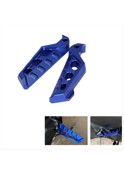 Motosiklet Arka Ayak Pedalları Yamaha Nmax Xmax Tmax 125 250 300 400 R1 R3 NVX155 Ayak Dayanakları Ayak Kazıklar Aksesuarları Mavi (Yurt Dışından) indirimleri