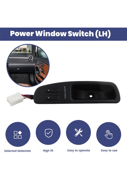 Mercedes Benz MB Van MB100 Lh Rh Otomobil Parçaları 12V Elektrikli Cam Anahtarı Düğmesi Çift Bağlantı (Yurt Dışından) indirimleri