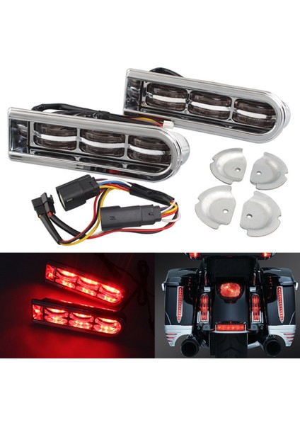 Motosiklet LED Çamurluk Işık Arka Arka Lambası Için Harley Davidson Sokak Glide Otoyol Glide Yol Kral Yardımcı Işık (Yurt Dışından) modelleri