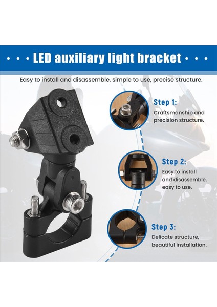 Motosiklet Spot Sabitleme Braketi Sis Lamba Montaj Braketi LED Yardımcı Duvar Lambası Için Bmw - R1200GS F800GS / F650FS (Yurt Dışından) indirimleri