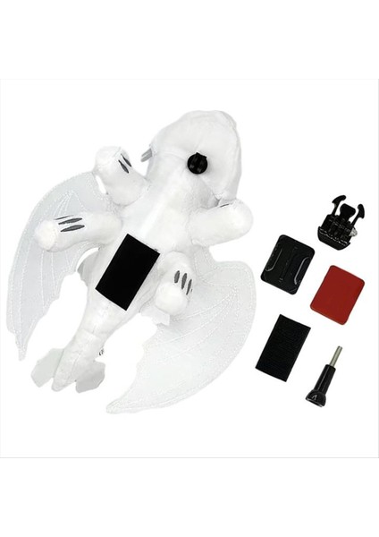 Ejderhanı Nasıl Eğitirsin Dişsiz Küçük Uçan Ejderha Bebek Dekorasyon Motosiklet Kask Hızlı Bırakma Tarzı 27CM Beyaz (Yurt Dışından)