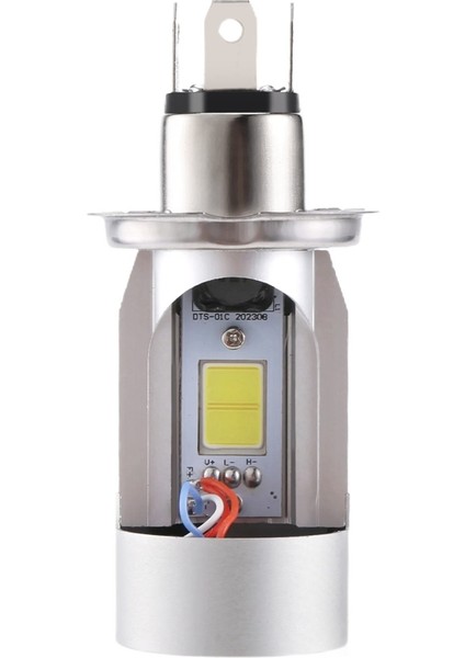 H4 LED Far Ampulü Motosiklet Hi / Lo Işın Kırmızı Melek Göz Gündüz Farı 25W 3000LM Süper Parlak 6000K (Yurt Dışından) indirimleri