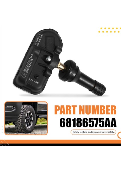 Tpms Lastik Basınç Izleme Sistemi 68186575AA Dodge Ram Jeep Cherokee 434MHZ 4 Pcs (Yurt Dışından) indirimleri