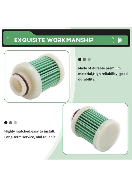 12PCS 40-115HP Yamaha F40A F50 T50 F60 T60 Motor Devre Filtresi 6D8-WS24A-00 (Yurt Dışından) indirimleri