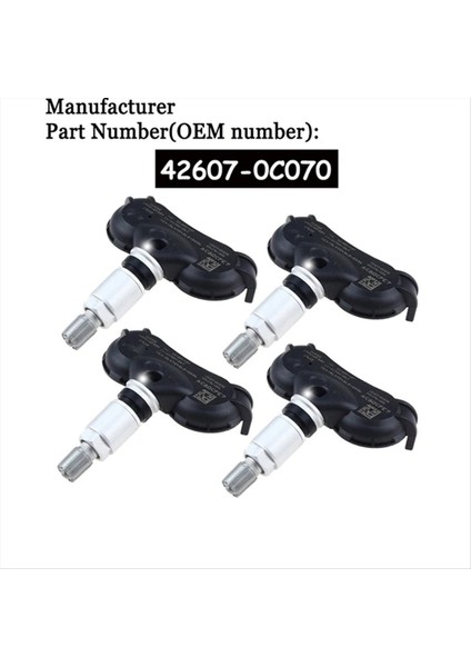 1pcs 315MHZ Tpms Toyota Sequoie Sienna Tundra 42607-0C050 42607-08010 42607-0C030 Için Lastik Basınç Sensörü (Yurt Dışından) modelleri