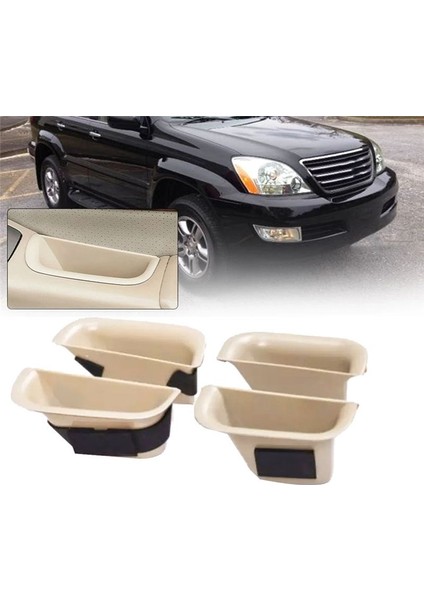 1set Araba Iç Kapı Tutucu Toyota Prado Lexus GX470 2004-2009 Toldive Organizatör Konteyner Tepsi B (Yurt Dışından) indirimleri