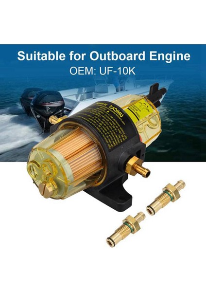 3pcs UF-10K Yakıt Filtresi Yakıt Su Ayırıcı Montajı Yamaha Suzuki Tohatsu Merkür Dıştan Takma (Yurt Dışından) fiyatları