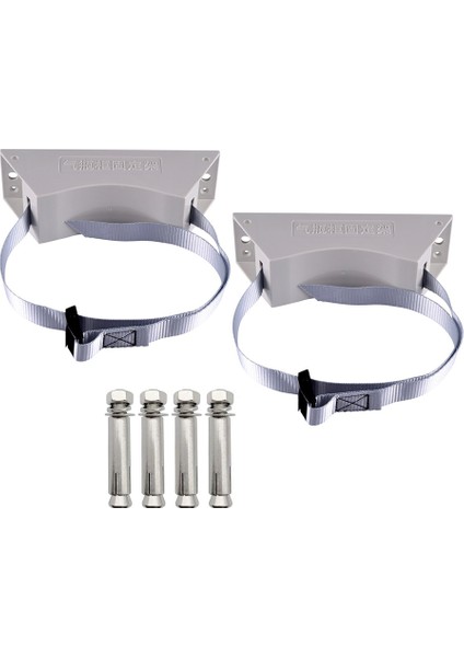 2pcs Propan Tank Tutucu Gaz Silindiri Tutucu Silindir Duvarı Monte Braket Rv Su Yumuşatıcı Için Gaz Silindiri Tutucusu B (Yurt Dışından)