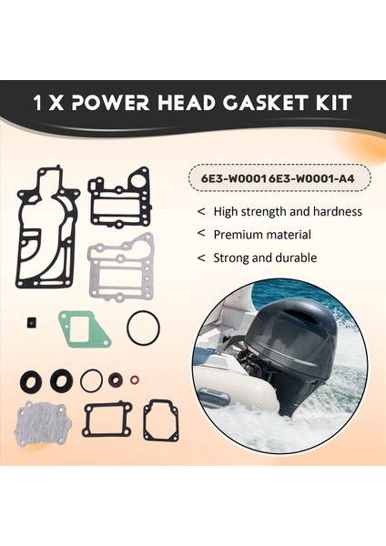 Yamaha 4hp 5hp Dışiş Motoru Için Güç Kafası Conta Kiti 6E3-W0001 6E3-W0001-A4 (Yurt Dışından) fırsatları