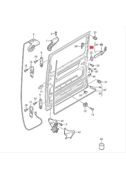 Sol Merkez Elektrikli Sürgülü Kapı Menteşe 7E084335A Vw T5 T6 Multivan V Vı Taşıyıcı Otobüs 2003-2025 Kayan Rulo (Yurt Dışından) indirimleri