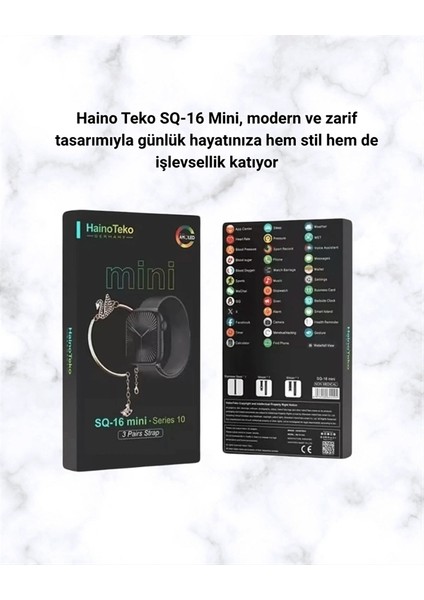 Mini Series 10 Akıllı Saat | 3 Kordon + Bileklik Hediyeli, Tüm Telefonlarla Uyumlu indirimleri
