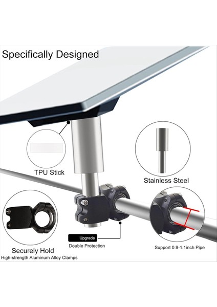Starlink Mini Montaj Kiti Için Rv Yat Kampçı - Paslanmaz Çelik Boru ile Çatı Rafı ve Kutup Kelepçe Montajı (Yurt Dışından) fırsatları