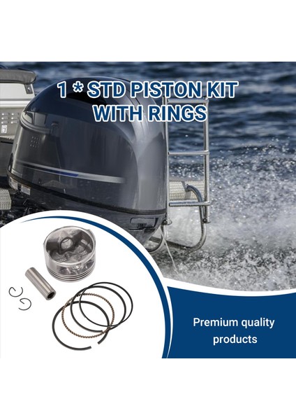 6BX-E1631 Yamaha Için Halkalı Piston Kiti 4 Strok 4hp 6hp Dışarıda Motor 6BX-E1631-00-96 6BX-E1603-00-00 (Yurt Dışından) fırsatları