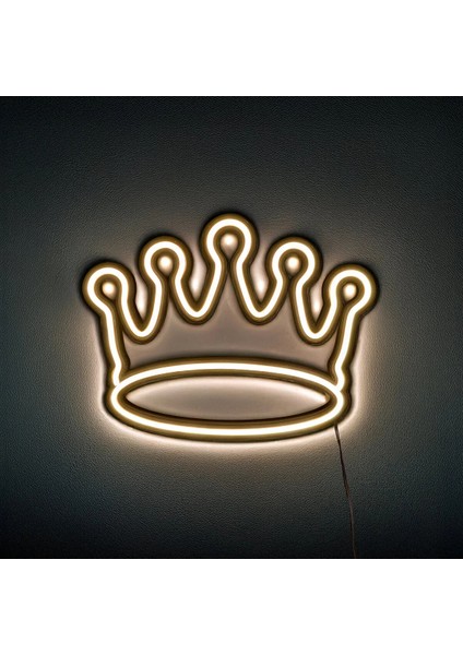 Kral Tacı 3D Baskı Neon LED Gün Işığı