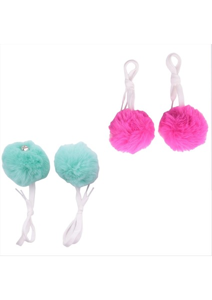 4 Adet Büyük Roller Paten Pom Poms Kadınlar Kızlar Prenses Kravat-On Rulo Paten Pom Poms B (Yurt Dışından) modelleri