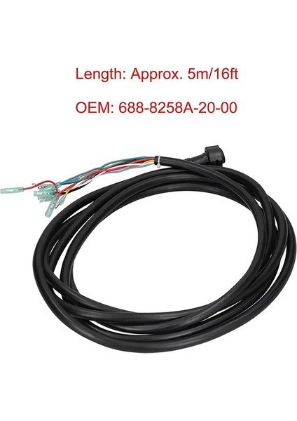5M/16FT 10 Pin Ana Tel Harges Uzatma Kablosu 688-8258A - 20-00 Yamaha Dıştan Takma Motor 703 Kontrol Kutusu Için Yedek (Yurt Dışından) indirimleri