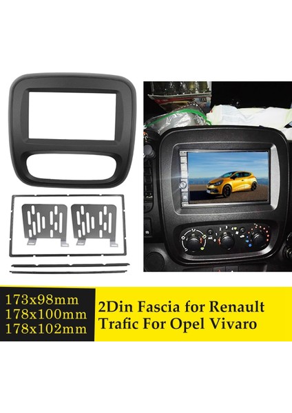 Renault Trafic Opel Vivaro 2015+ 2din Ses Stereo Kapak Gösterge Paneli Panel (Yurt Dışından) fiyatları