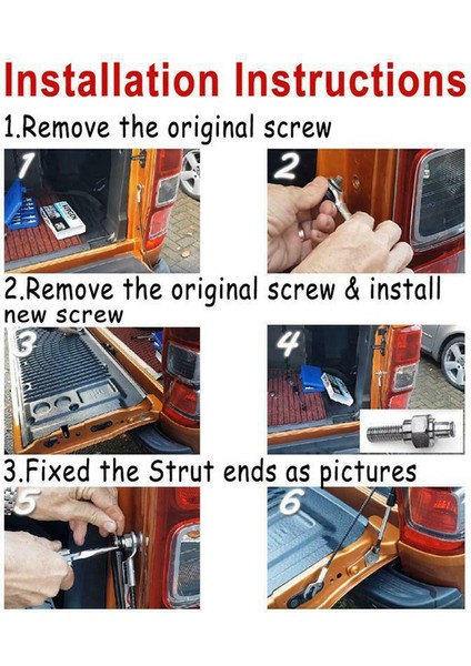 2pcs Arka Kaldırma Kapağı Bagaj Kapağı Yavaş Aşağı Gövde Gaz Şoku Germe Asansör Destekleri Nissan D40 Navara 2004-2014 Için Uygun (Yurt Dışından) fırsatları