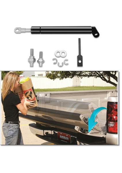 2pcs Arka Kaldırma Kapağı Bagaj Kapağı Yavaş Aşağı Gövde Gaz Şoku Germe Asansör Destekleri Nissan D40 Navara 2004-2014 Için Uygun (Yurt Dışından) indirimleri