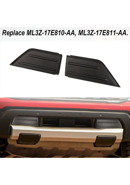 Ön Tampon Koruma Pedleri Ekler Uç Kapaklar Ford F150 2021-2023 ML3Z-17E810-AA ML3Z-17E811-AA 2pcs (Yurt Dışından) fırsatları