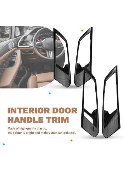 Araba Iç Panel Kapı Kolu Kapaklar Bmw Için Trim X5 2019-2020 Lhd Dekorasyon Koru Kapı Kasesi Stickers Aksesuarları (Yurt Dışından) fırsatları