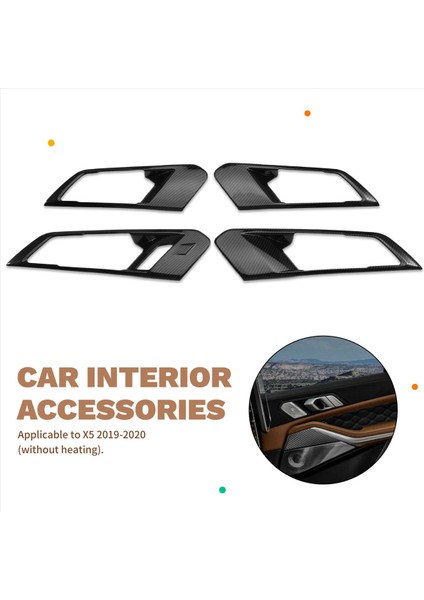 Araba Iç Panel Kapı Kolu Kapaklar Bmw Için Trim X5 2019-2020 Lhd Dekorasyon Koru Kapı Kasesi Stickers Aksesuarları (Yurt Dışından) indirimleri