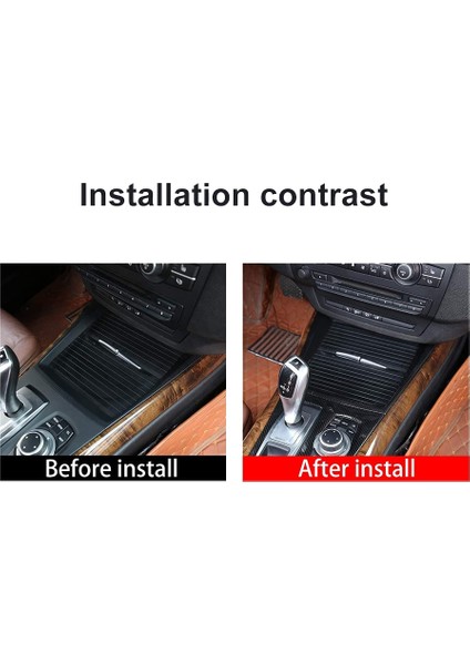 Karbon Fiber Araç Merkezi Konsol Kupa Tutucu Şerit Trim For-Bmw X5 E70 X6 E71 2008-2013 (Yurt Dışından) modelleri