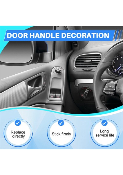 Araba Iç Kapı Çekme Sapı Döşeme Kapağı Iç Aksesuarlar 5K4868039A Vw Golf Için 6 Mk6 2009-2013 1 Çift Sol + Sağ (Yurt Dışından) indirimleri