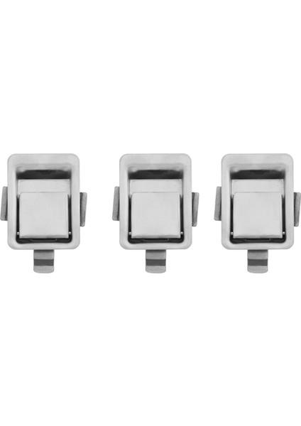 3x Paslanmaz Çelik Gömme Montajlı Mandalı Mini Floş Montaj Kürek Kilidi Rv/kamp/römork/dolap/alet Kutusu Vb (Yurt Dışından)