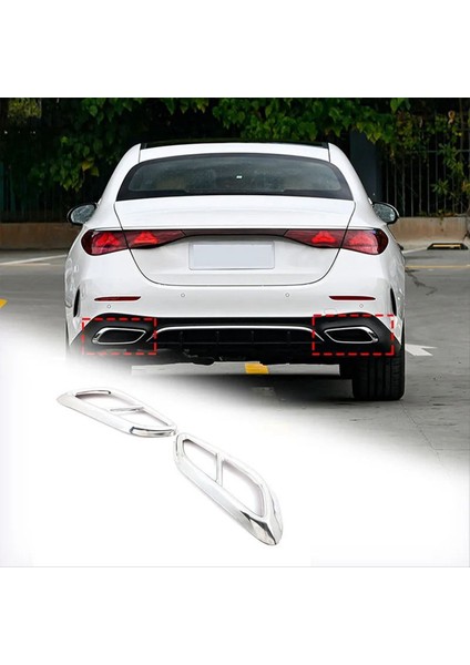 Arka Egzoz Susturucu Kuyruk Borusu Kapak Trim Paslanmaz Çelik Mercedes Benz E Sınıfı W214 Cle 2024 Spor Versiyonu Gümüş (Yurt Dışından) fiyatları