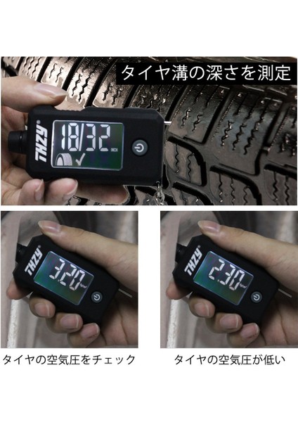 Lastik Dijital Lastik Iplik Derinlik Göstergesi Thzy Dijital Lastik Şişirme Göstergesi Tüm Araçlar Okuma Hava Basınç Göstergesi - Arkadan Aydınlatmalı LCD ve Slip (Yurt Dışından) fiyatları