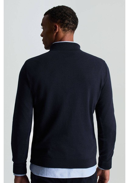 Kaşmir Pamuk Karışım Polo Yaka Lacivert Triko modelleri