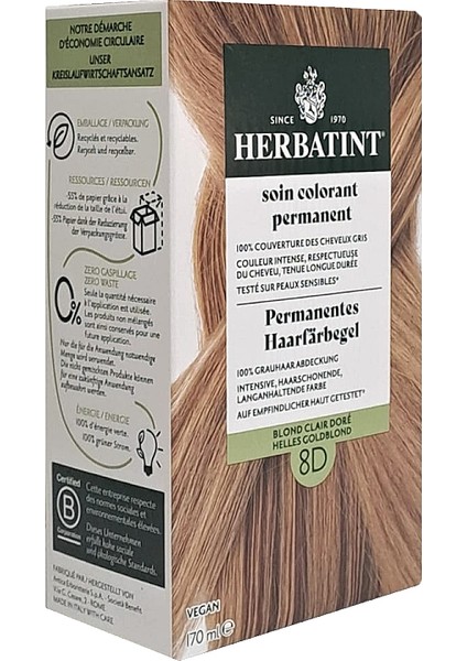 Saç Boyası 8d Blond Clair Dore - Light Golden Blonde 170 ml