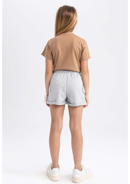 Kız Çocuk Kargo Fit Şort