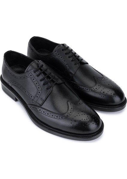 Erkek Hakiki Deri Siyah Klasik Ayakkabı 424 102 Erk Ayk SK25-26 Sıyah fiyatları