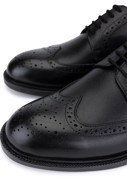 Erkek Hakiki Deri Siyah Klasik Ayakkabı 424 102 Erk Ayk SK25-26 Sıyah modelleri