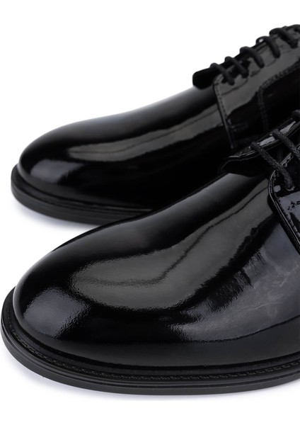 Erkek Hakiki Deri Siyah Rugan Klasik Ayakkabı 424 100 Erk Ayk SK25-26 Sıyah Rgn modelleri