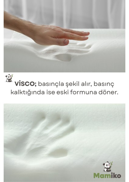 Bebek Kafa Şekillendirici Yastık, Bebek Düz Kafa Sendromu Yastığı, Visco Yenidoğan Yastığı