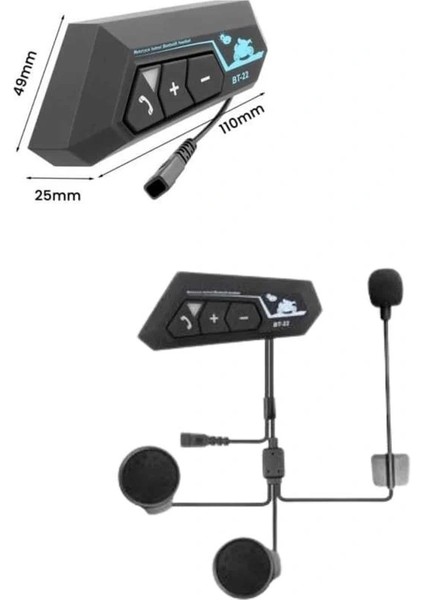 Yeni Nesil Dinleme ve Konuşma Özellikli Intercom Kask Kulaklığı 5.0 Bluetooth fırsatları